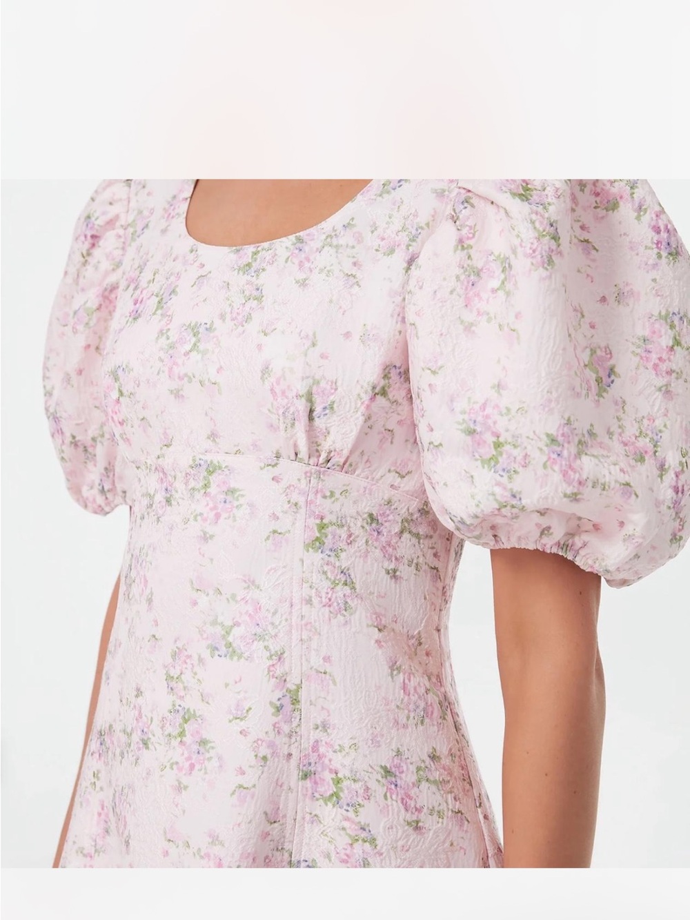NEW Tuckernuck Empire Elle Maxi dress. Pink Jacquard. XS. NWT - Picture 5 of 11